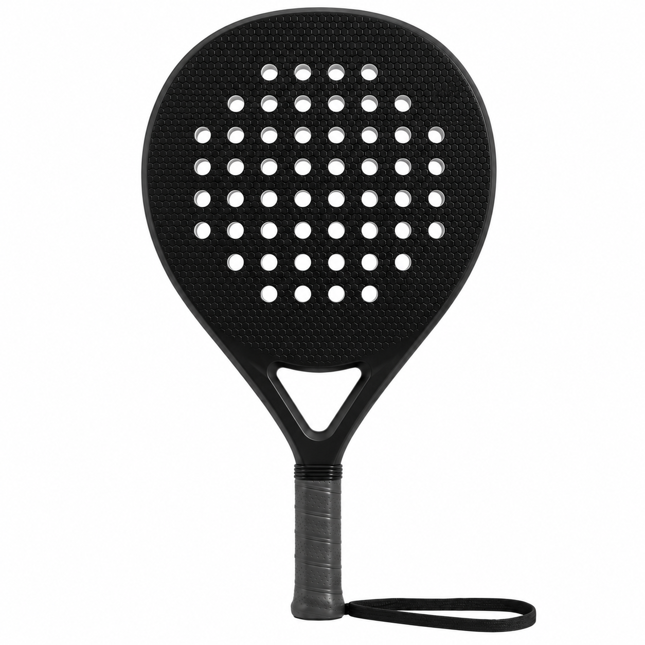 Front view of the Pro 4003 teardrop padel racket