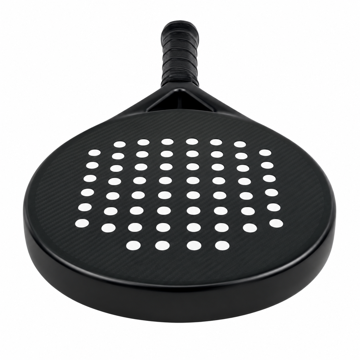 Top edge view of the Casual 4015 round padel racket