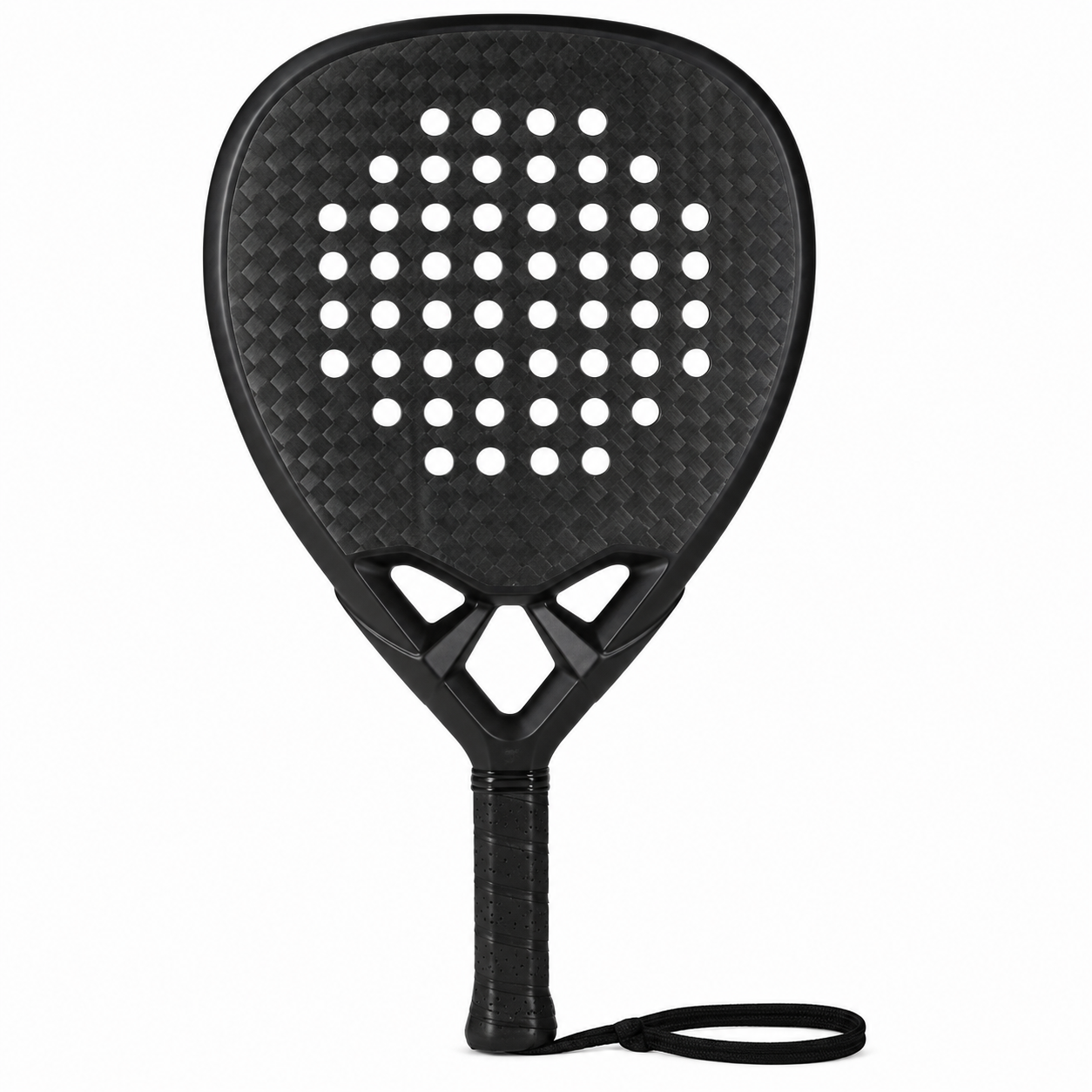 Front view of the Elite 4043 diamond padel racket