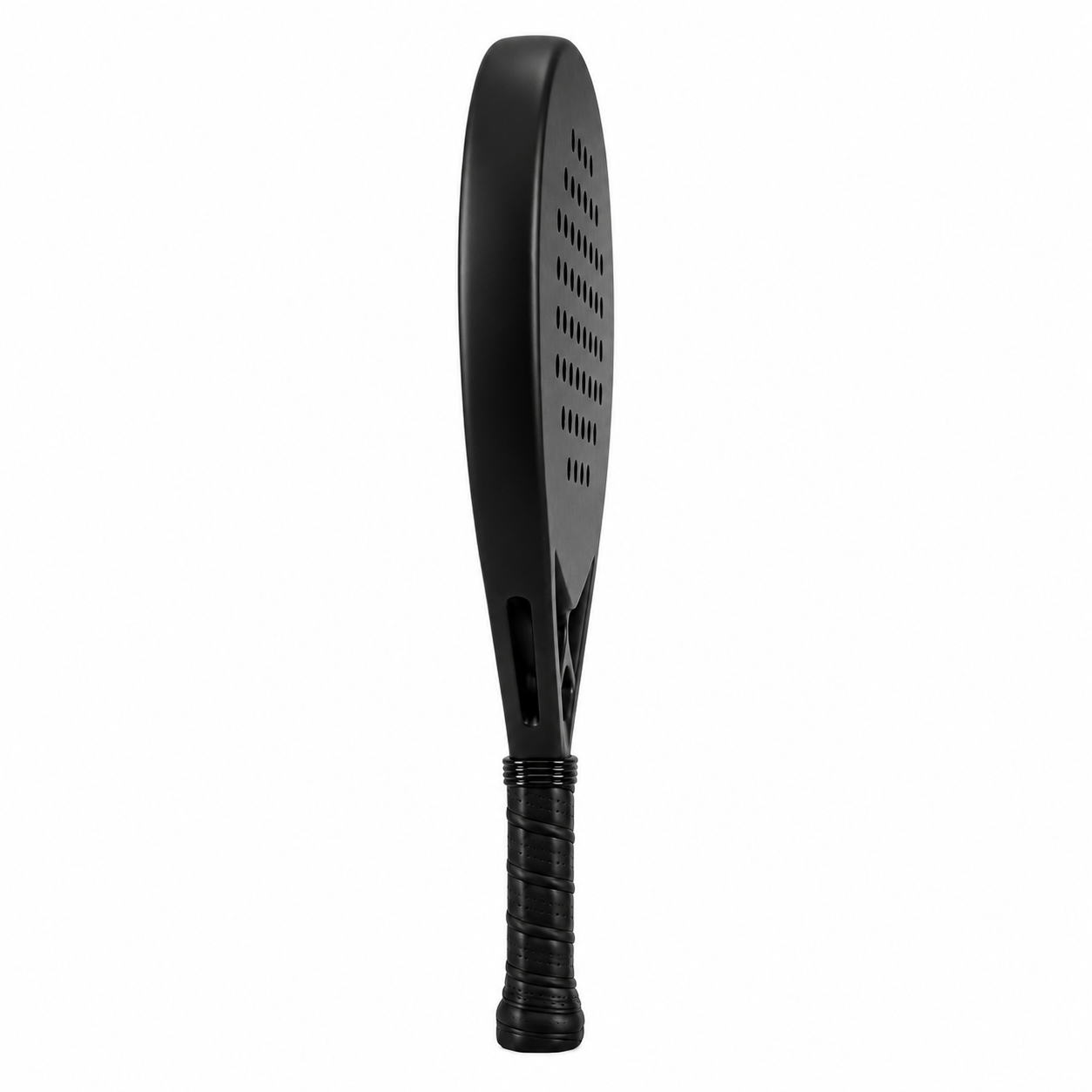 Side view of the Pro 5064 teardrop padel racket