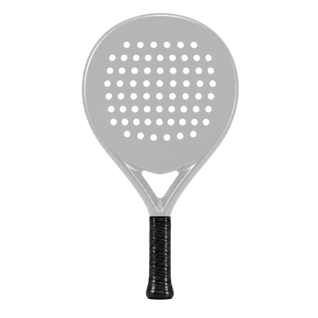 Casual 4018 round padel racket shown with an example custom print design