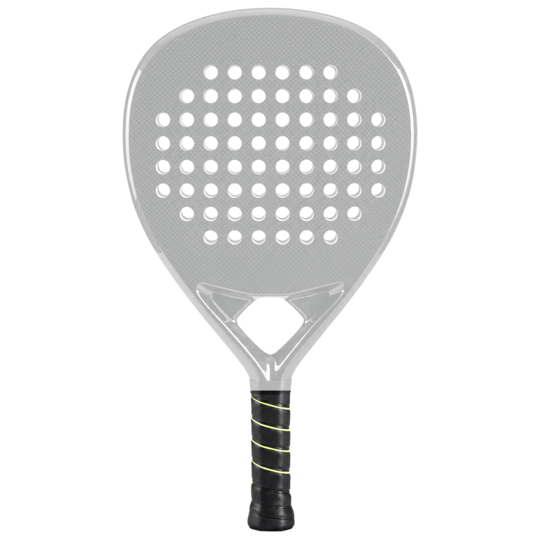 Match 4042 teardrop padel racket shown with an example custom print design