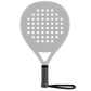 Pro 4003 teardrop padel racket shown with an example custom print design