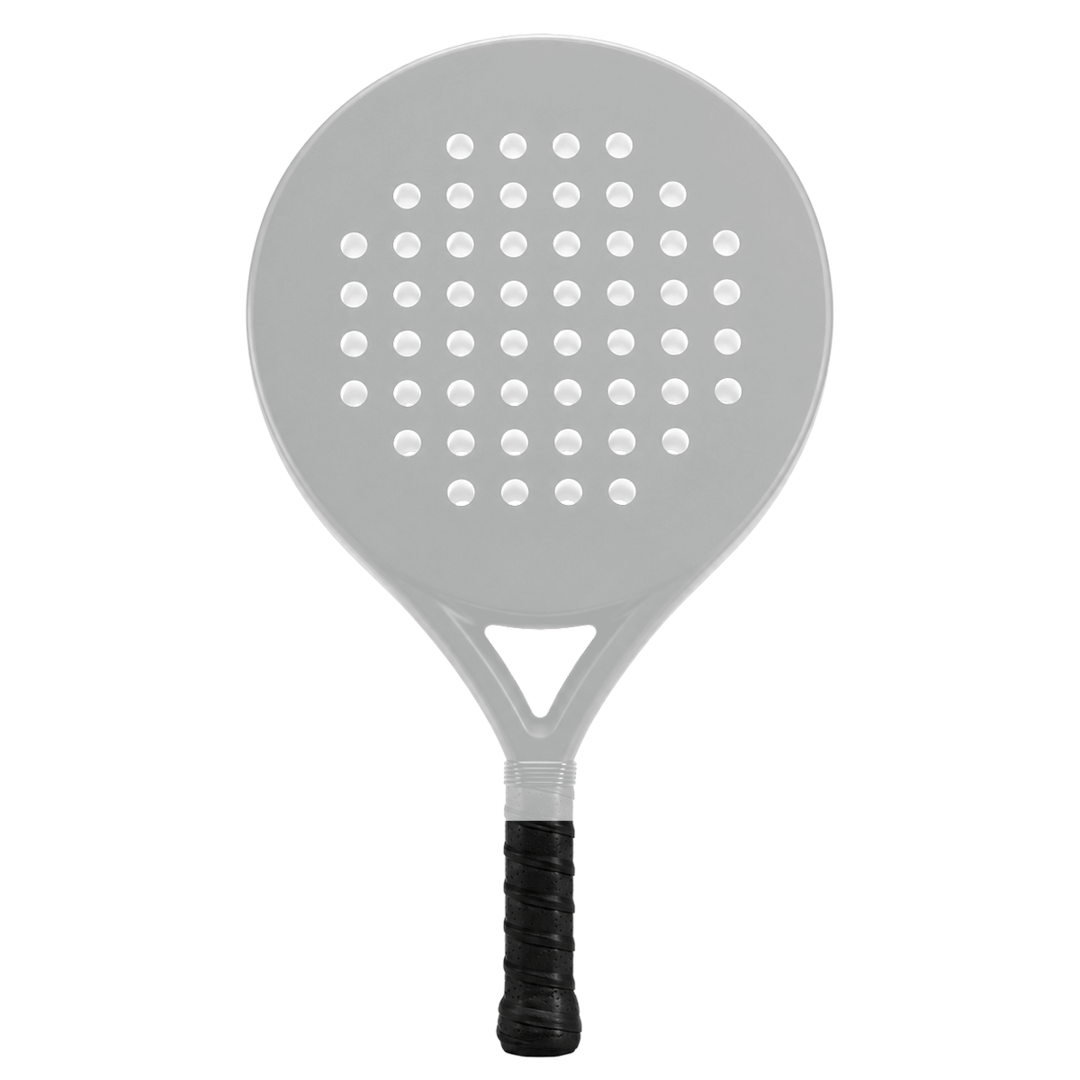 Casual 5070 round padel racket shown with an example custom print design