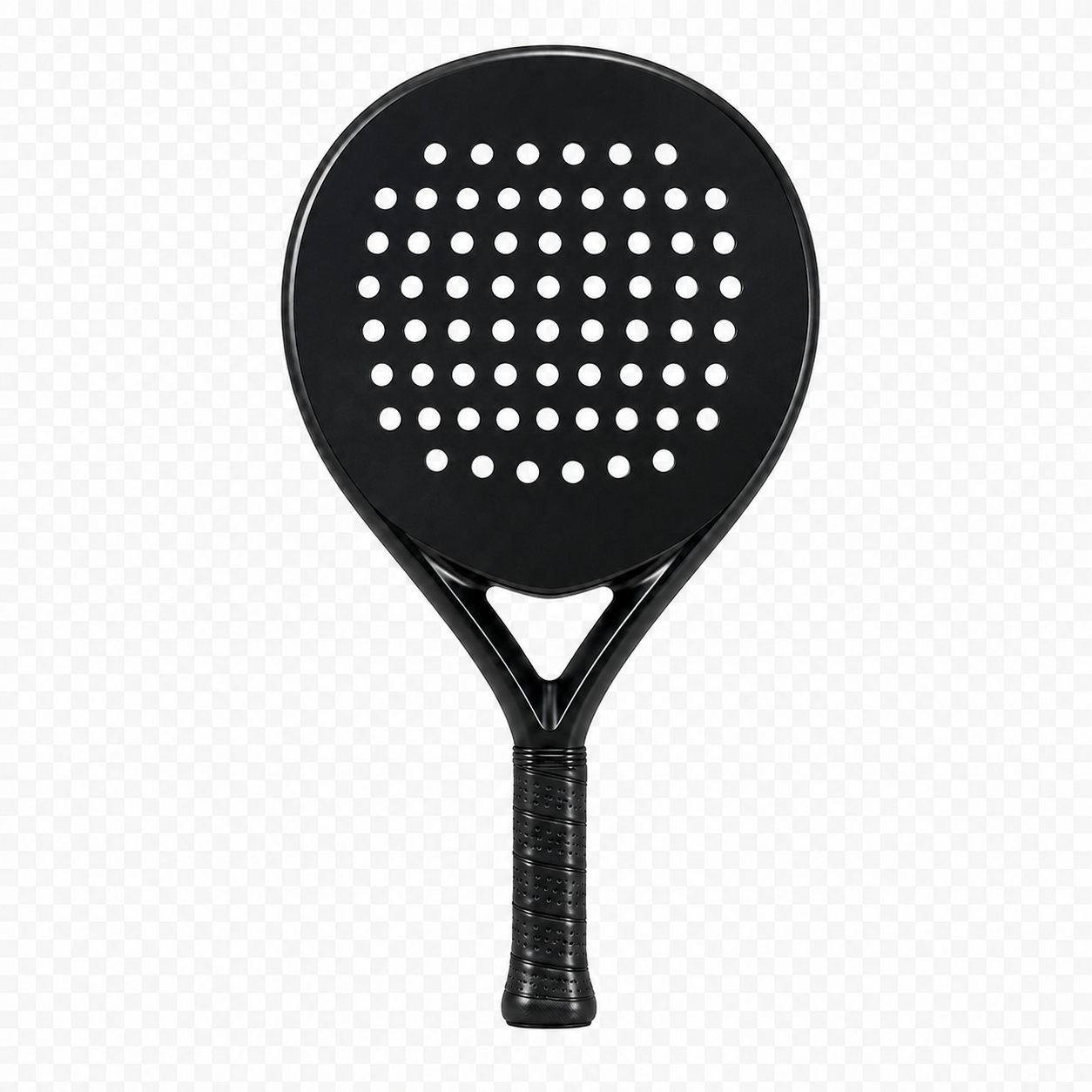 Front view of the Casual 4018 round padel racket